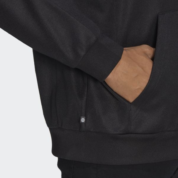 Sweat à Capuche Adidas Adicolor Classics Cut Line Noir