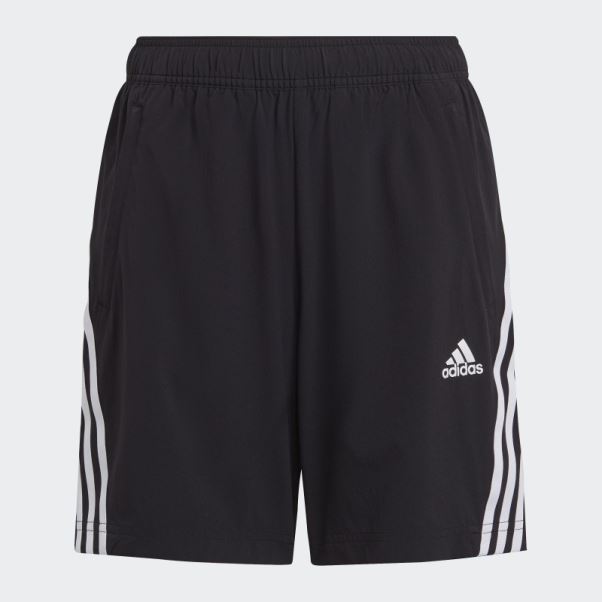 Short Tissé Adidas Aeroready Prime Vert à 3 Bandes Noir