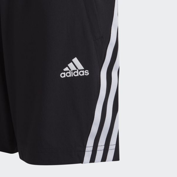Short Tissé Adidas Aeroready Prime Vert à 3 Bandes Noir