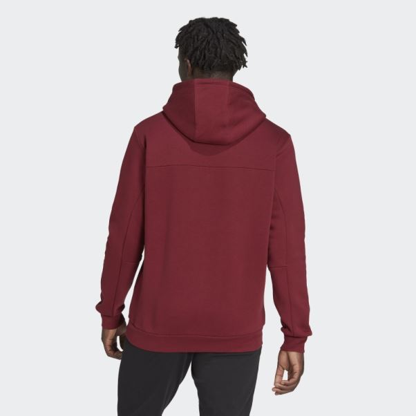 Sweat à Capuche Adidas Stadium Fleece Of Sport Rouge