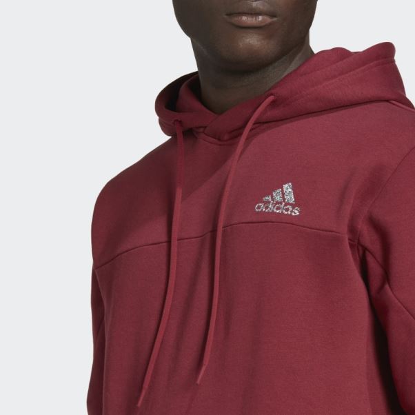 Sweat à Capuche Adidas Stadium Fleece Of Sport Rouge