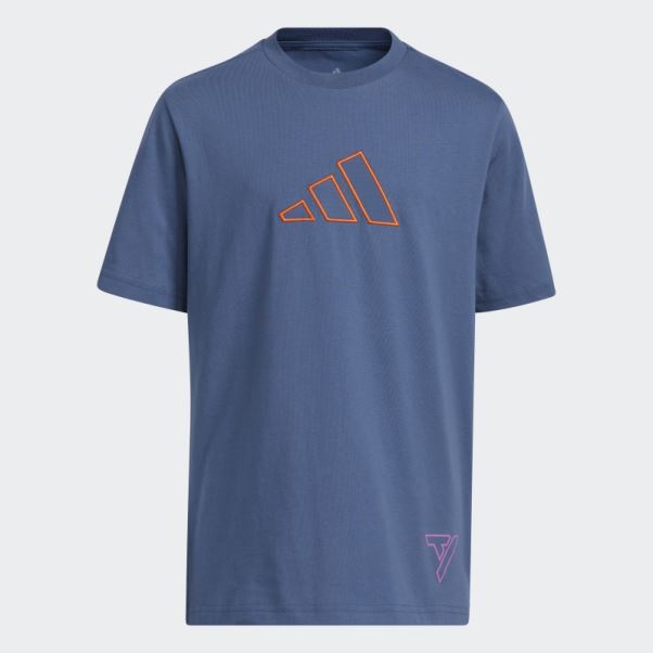 Adidas Trae Young T-shirt Bleu Marine