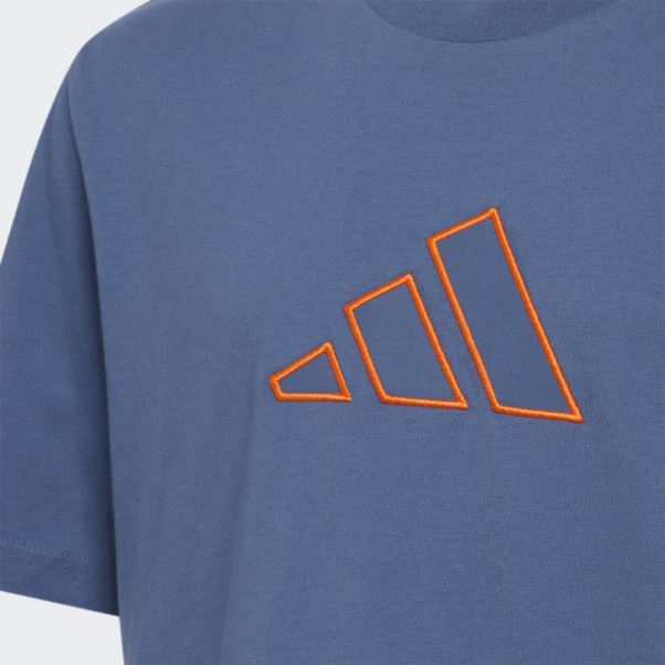 Adidas Trae Young T-shirt Bleu Marine
