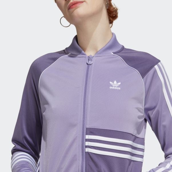 Veste Crop Adidas Lilas