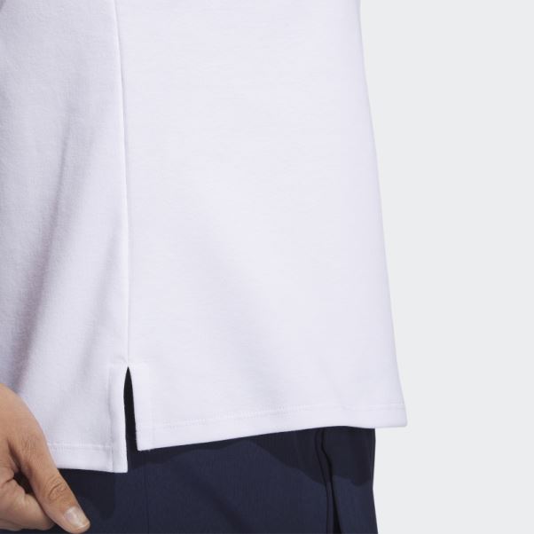 Polo De Golf Sans Manches En Piqué Adidas Go-to Blanc