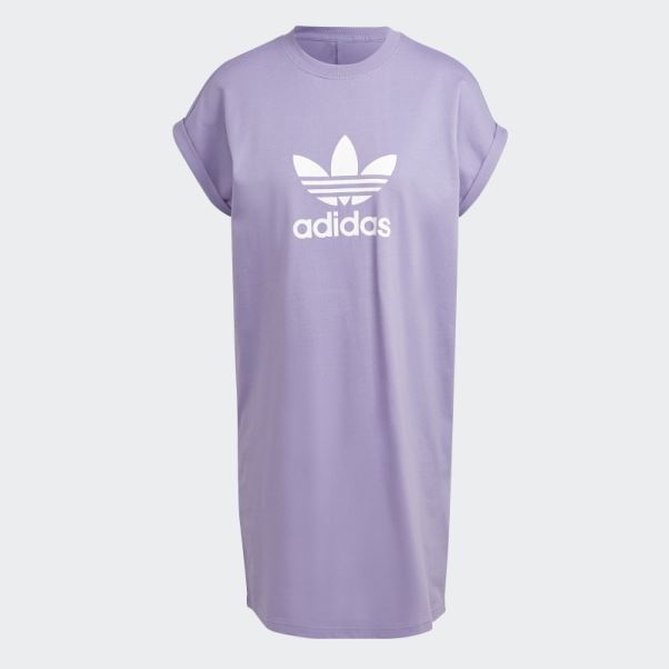 Robe T-shirt Trèfle Adidas Adicolor Classics Lilas