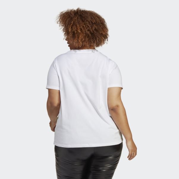 T-shirt Adidas Adicolor Classics Trèfle Blanc (grande Taille)
