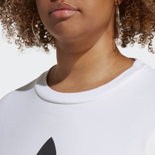 T-shirt Adidas Adicolor Classics Trèfle Blanc (grande Taille)