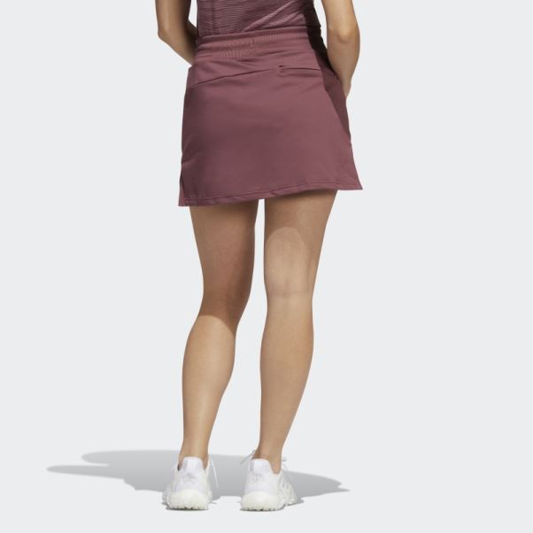 Jupe De Golf En Maille Chaîne Bordeaux Adidas