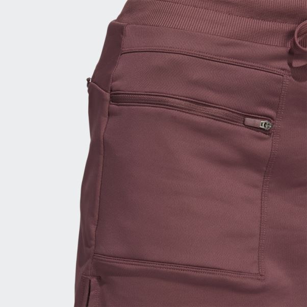 Jupe De Golf En Maille Chaîne Bordeaux Adidas