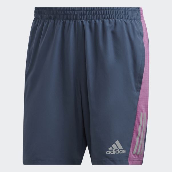 Acier Possède Le Short De Course Adidas