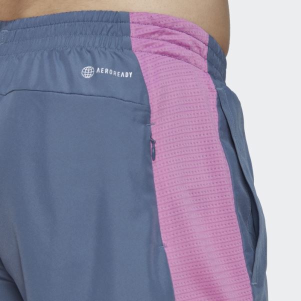 Acier Possède Le Short De Course Adidas