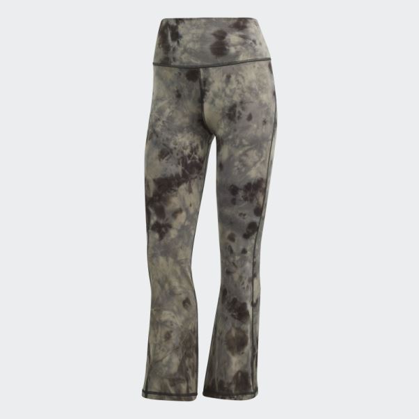 Legging évasé 7/8 En Aluminium Adidas Yoga Studio Earth