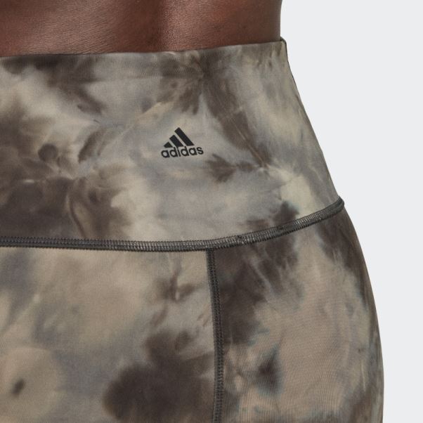 Legging évasé 7/8 En Aluminium Adidas Yoga Studio Earth
