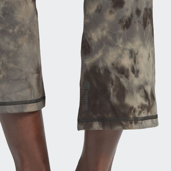 Legging évasé 7/8 En Aluminium Adidas Yoga Studio Earth
