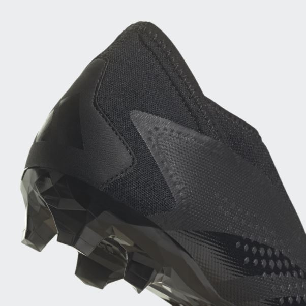 Predator Precision.3 Crampons De Sol Ferme Sans Lacets Adidas Noir