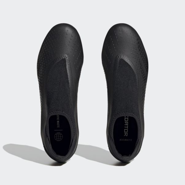 Adidas Predator Precision.3 Bottes Sans Lacets Pour Sol Ferme Noir