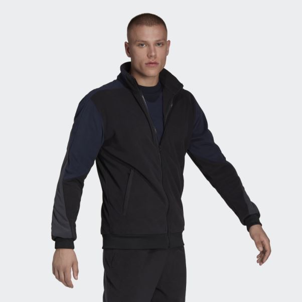 Veste De Survêtement Polaire Adidas Noir