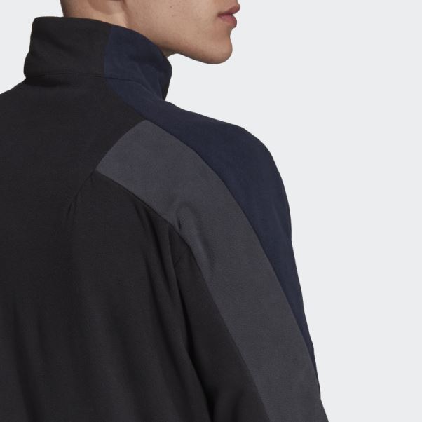 Veste De Survêtement Polaire Adidas Noir