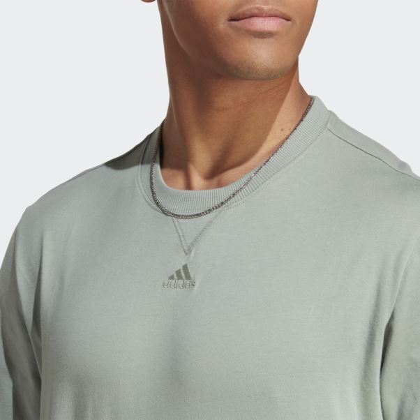 T-shirt All Szn Adidas Argent Vert