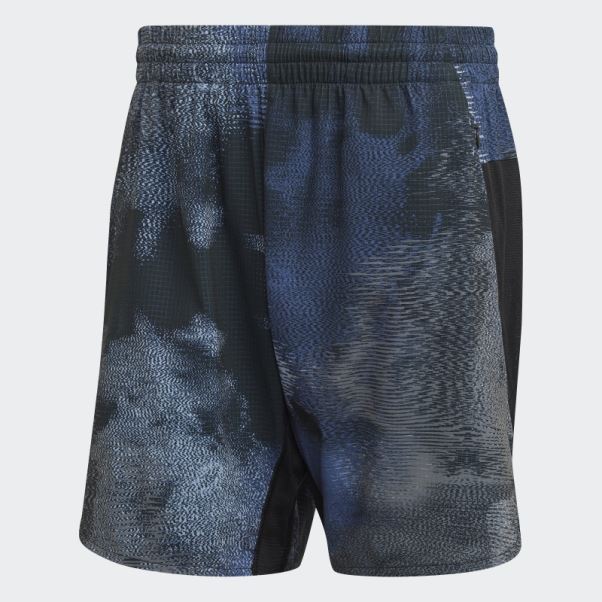 Adidas D4t Hiit Allover Print Short D'entraînement Noir Fashion