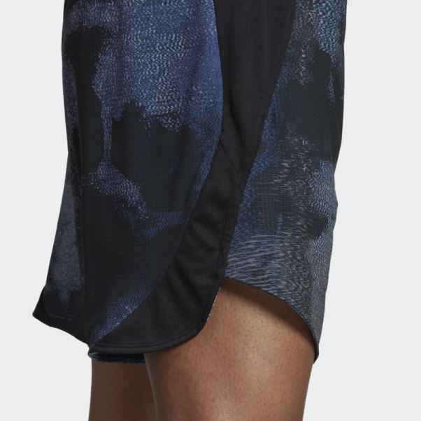 Adidas D4t Hiit Allover Print Short D'entraînement Noir Fashion