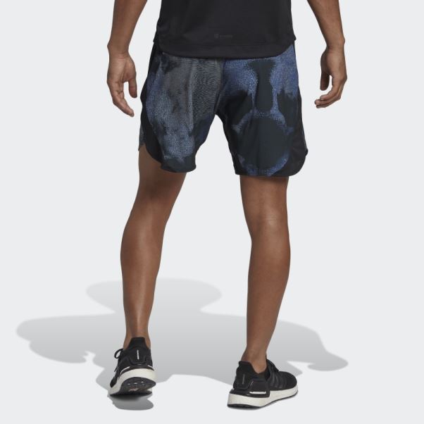 Adidas D4t Hiit Short D'entrainement Imprimé Noir