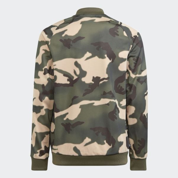 Adidas Veste De Survêtement Camouflage Beige Sst