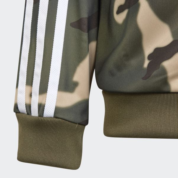 Adidas Veste De Survêtement Camouflage Beige Sst