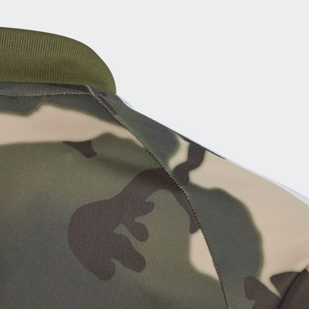 Adidas Veste De Survêtement Camouflage Beige Sst