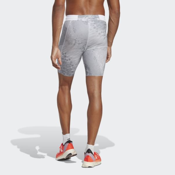 Leggings Adidas Adizero Saturday Short Blanc