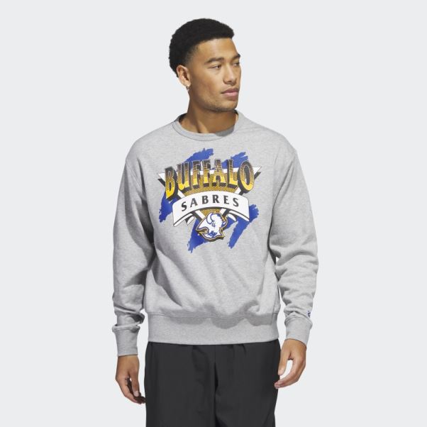 Sweat Sabres Vintage Crew Gris Moyen Adidas