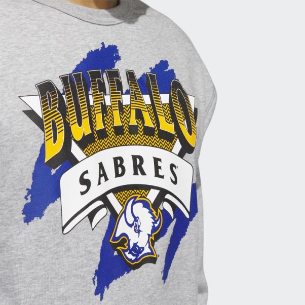 Sweat Sabres Vintage Crew Gris Moyen Adidas