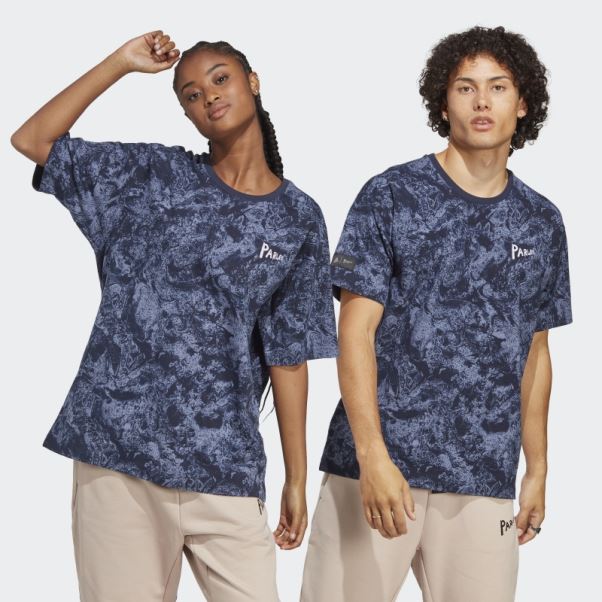 T-shirt Adidas X Parley Fashion Violet Argenté (neutre)