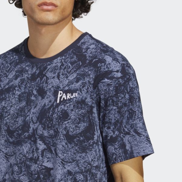 T-shirt Adidas X Parley Fashion Violet Argenté (neutre)