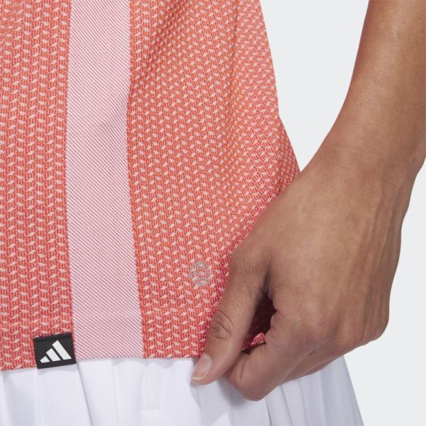 Polo Premiumknit Sans Manches Ultimate365 Tour Rouge Adidas