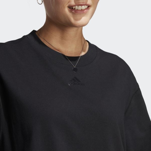 T-shirt Oversize De Danse Noir Adidas