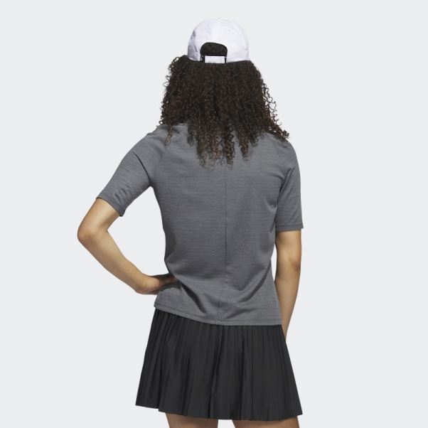 Polo De Golf Adidas Ultimate365 Tour No-show Manches Mi-longues Noir