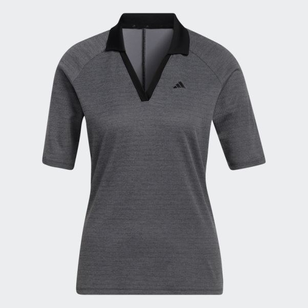 Polo De Golf Adidas Ultimate365 Tour No-show Manches Mi-longues Noir