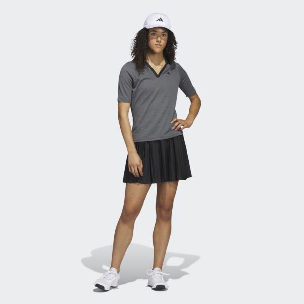 Polo De Golf Adidas Ultimate365 Tour No-show Manches Mi-longues Noir