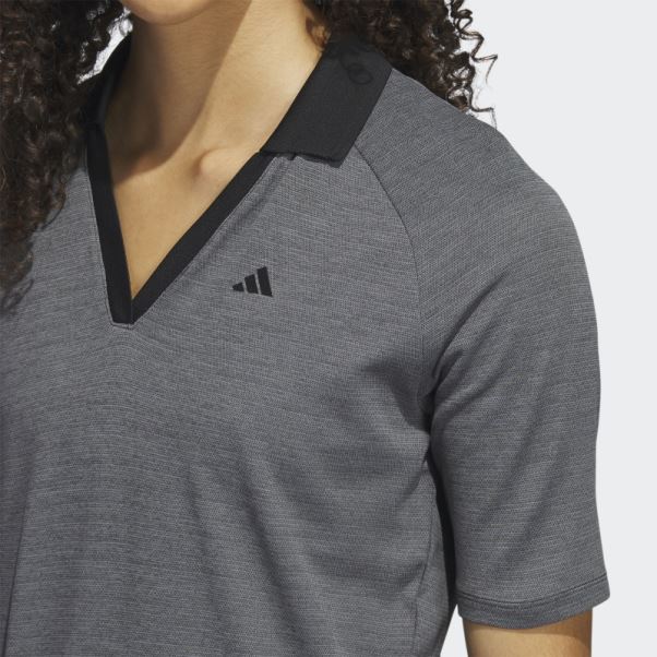 Polo De Golf Adidas Ultimate365 Tour No-show Manches Mi-longues Noir