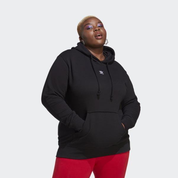 Sweat à Capuche Adicolor Essentials Regular Noir (taille Plus) Adidas