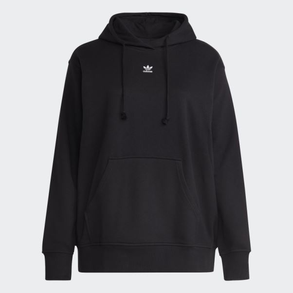 Sweat à Capuche Adicolor Essentials Regular Noir (taille Plus) Adidas