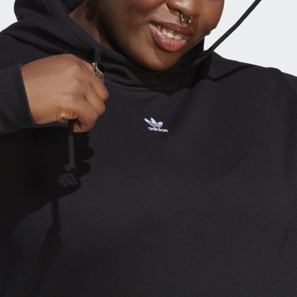 Sweat à Capuche Adicolor Essentials Regular Noir (taille Plus) Adidas