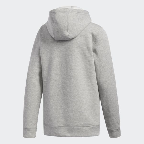 Sweat à Capuche Polaire Gris Moyen Adidas