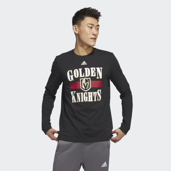 T-shirt à Manches Longues Meneur De Jeu Des Chevaliers D'or Adidas Noir