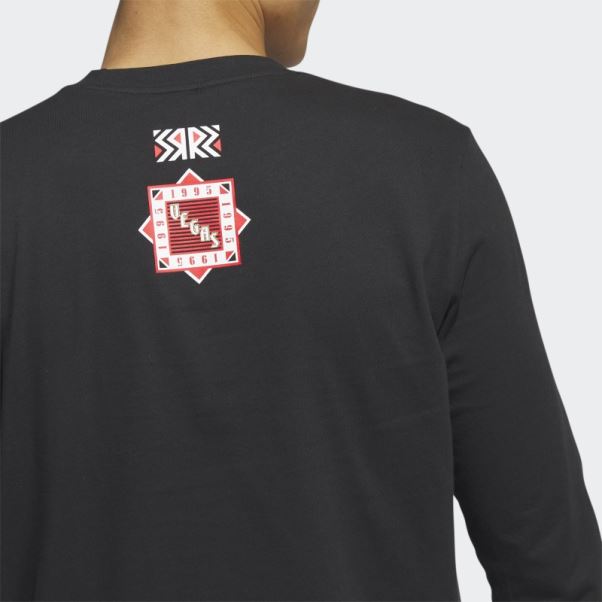 T-shirt à Manches Longues Meneur De Jeu Des Chevaliers D'or Adidas Noir