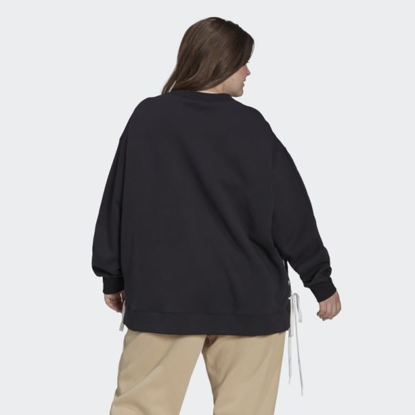 Sweat Ras Du Cou à Lacets Always Original (taille Plus) Noir Adidas