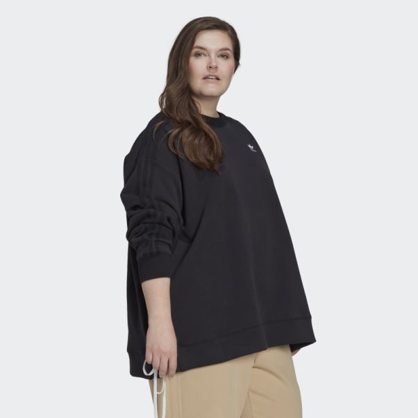 Sweat Ras Du Cou à Lacets Always Original (taille Plus) Noir Adidas