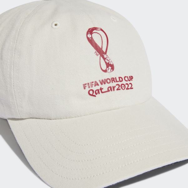 Casquette Talc Adidas Coupe Du Monde Fifa 2022 Emblème Officiel